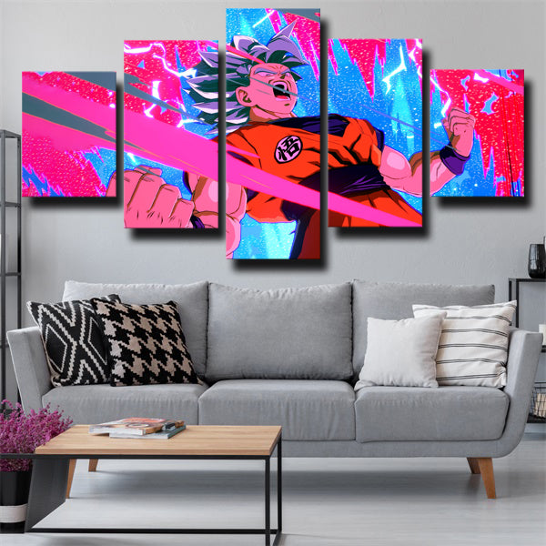 Dragon Ball Angry Super Saiyan Goku Canvas Wall Art