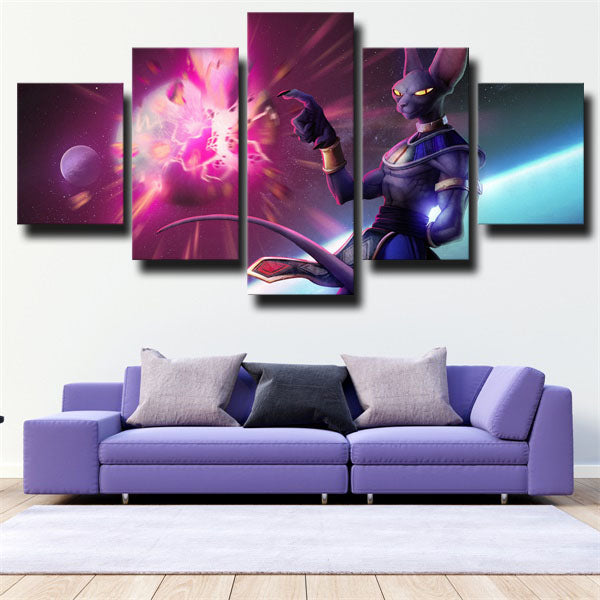 Dragon Ball Beerus Purple Planet Canvas Wall Art Dragon Ball Beerus Purple Planet Canvas Wall Art