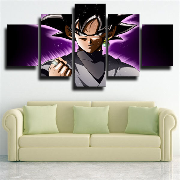 Dragon Ball Black Goku Face Canvas Wall Art