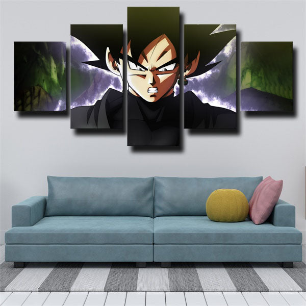 Dragon Ball Black Goku Angry Canvas Wall Art