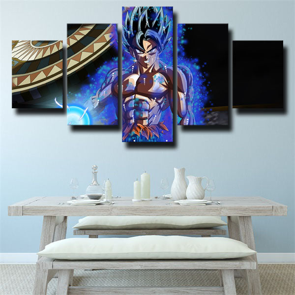 Dragon Ball Blue Fire Goku Canvas Wall Art