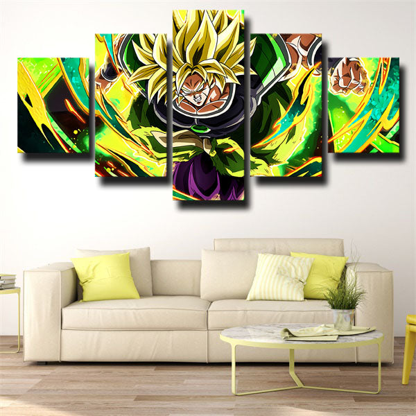 Dragon Ball Broly Attacking Canvas Wall Art Dragon Ball Broly Attacking Canvas Wall Art
