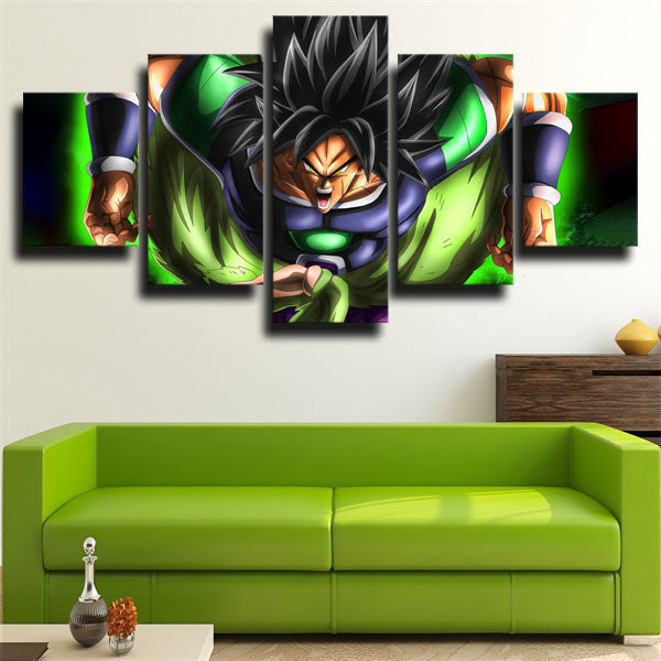 Dragon Ball Broly Black Hair Canvas Wall Art