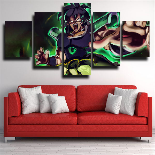 Dragon Ball Broly Blackening Canvas Wall Art