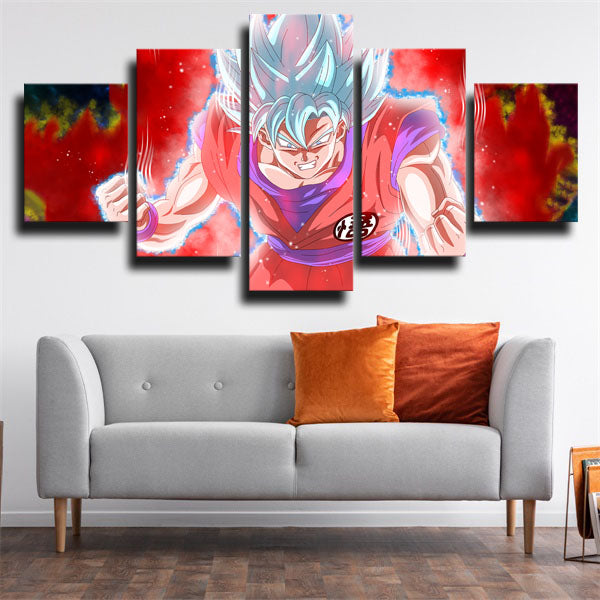 Dragon Ball Fire Son Goku Canvas Wall Art