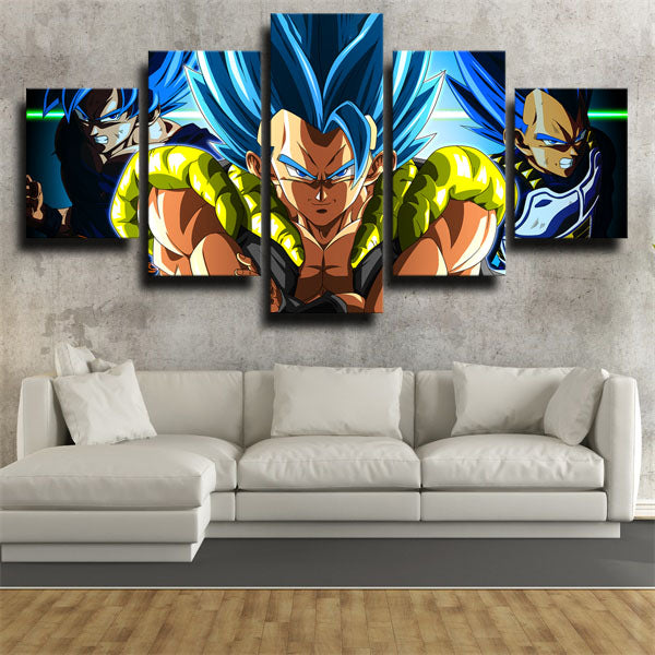Gogeta And Goku And Vegeta Canvas Wall Art