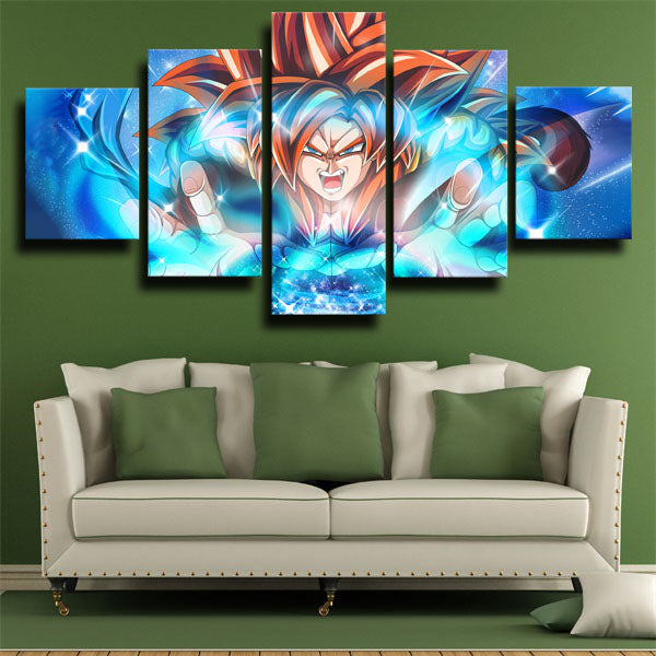 Dragon Ball Gogeta Blue Canvas Wall Art