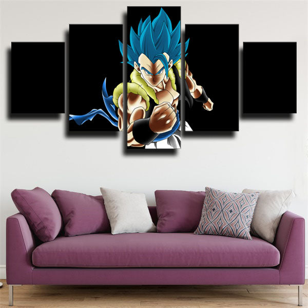 Dragon Ball Gogeta Blue Hair Canvas Wall Art
