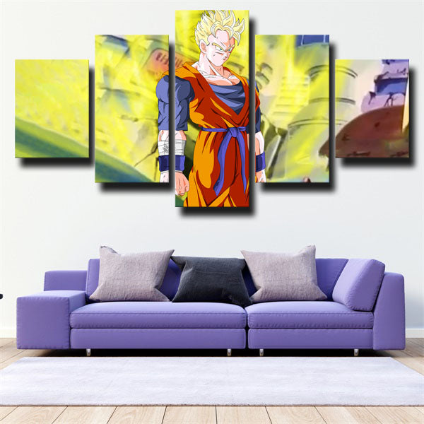 Dragon Ball Gohan Yellow Hair Canvas Wall Art