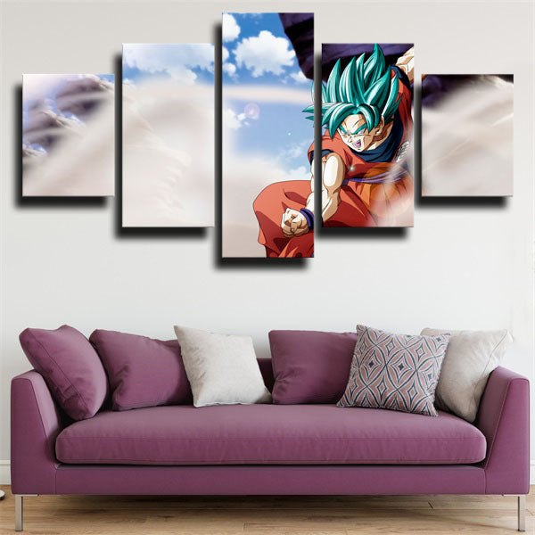 Dragon Ball Goku In Dust Canvas Wall Art