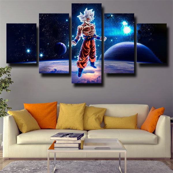 Dragon Ball Goku In Galaxy Canvas Wall Art