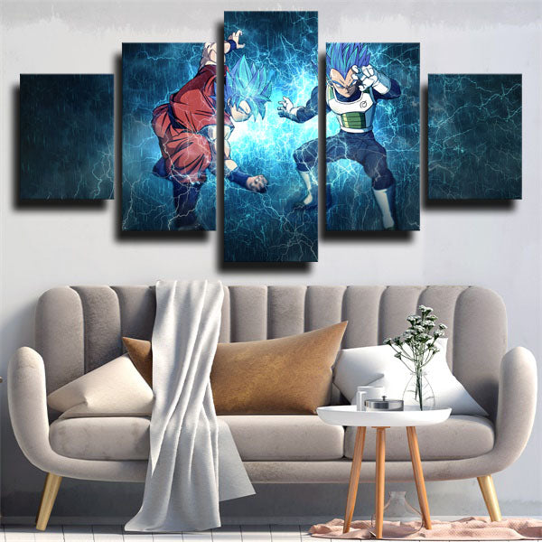 Dragon Ball Goku Vs Vegeta Canvas Wall Art