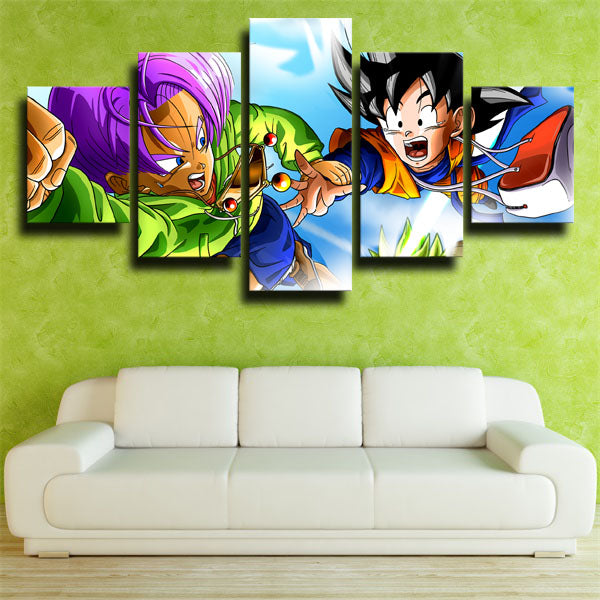 Dragon Ball Kid Goten And Trunks Canvas Wall Art