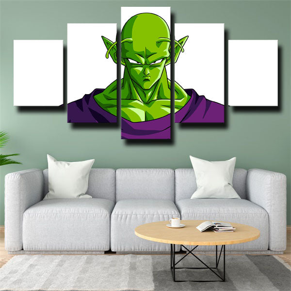 Dragon Ball Piccolo White Canvas Wall Art