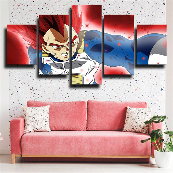 Dragon Ball Red Vegeta Canvas Wall Art