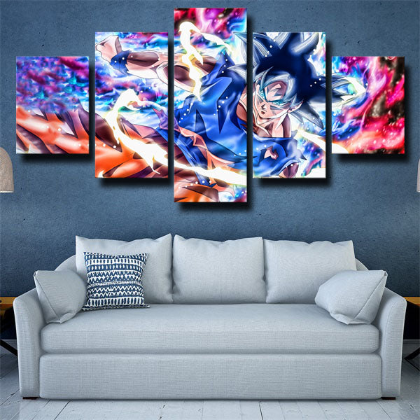 Dragon Ball Son Goku Colorful Canvas Wall Art