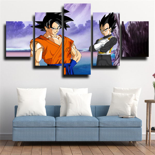 Dragon Ball Vegeta And Goku Canvas Wall Art