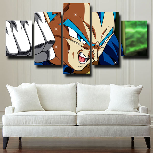 Dragon Ball Vegeta Face Canvas Wall Art
