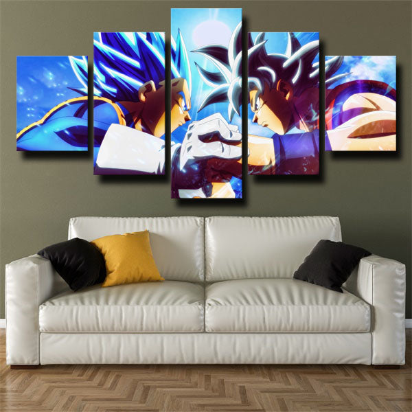 Dragon Ball Vegeta Vs Goku Canvas Wall Art
