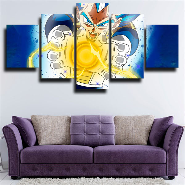 Dragon Ball Vegeta Yellow Ball Canvas Wall Art