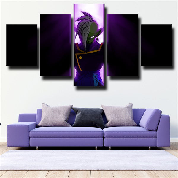 Dragon Ball Zamasu Black Canvas Wall Art