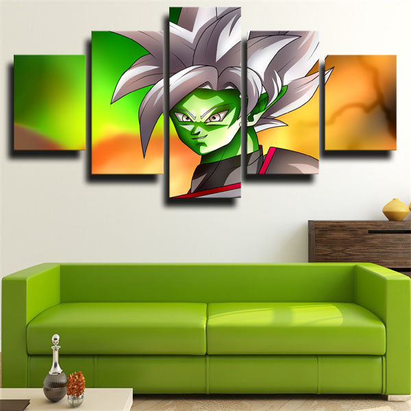 Dragon Ball Zamasu Silver Hair Canvas Wall Art
