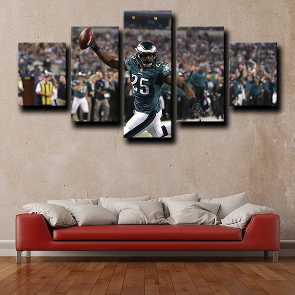 Eagles Running Guard Shady Lesean Mccoy Canvas Wall Art