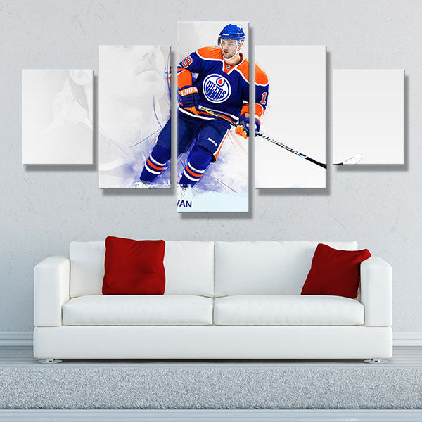 Edmonton Oilers Centre Patrick O’Sullivan Canvas Wall Art