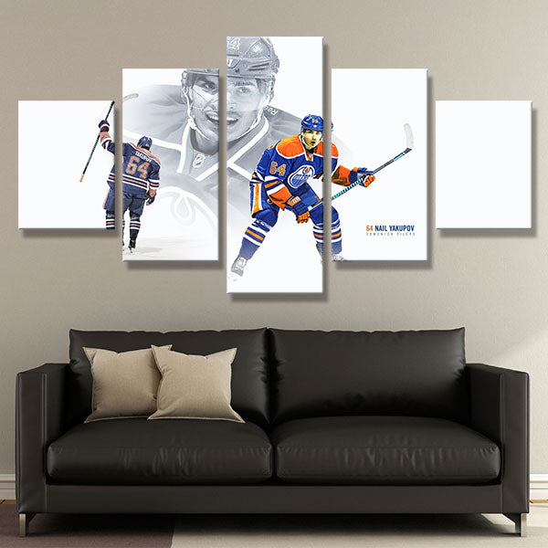 Edmonton Oilers Right Wing Nail Yakupov Canvas Wall Art