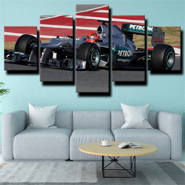 F1 Car Mercedes Amg Canvas Wall Art