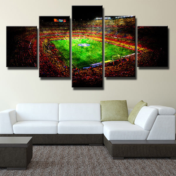 Fc Barcelona Camp Nou Football Field Canvas Wall Art