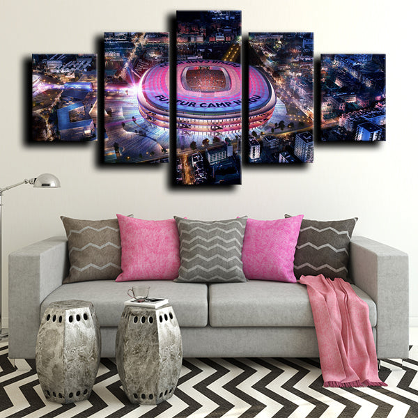 Fc Barcelona Camp Nou Stadium Canvas Wall Art
