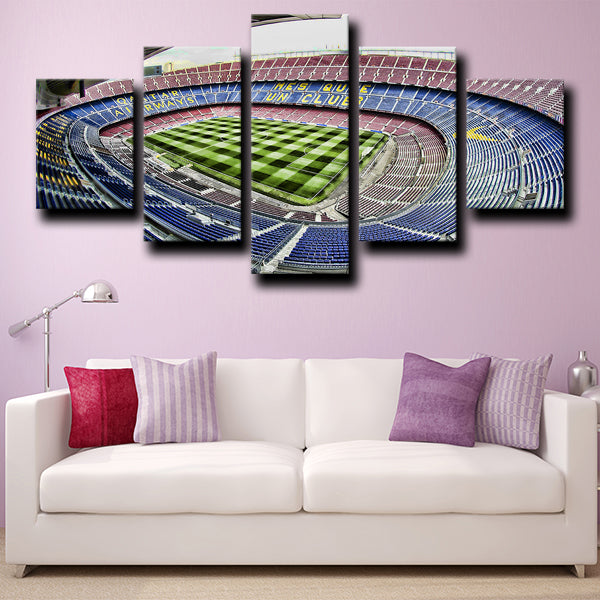 Fc Barcelona Camp Nou Stadium Canvas Wall Art