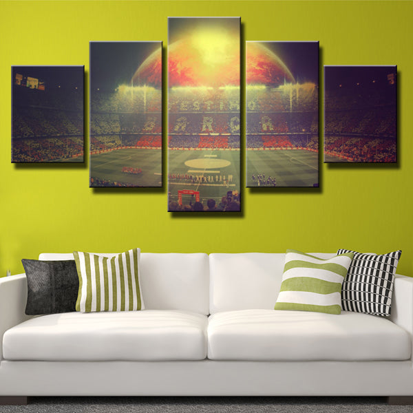 Fc Barcelona Camp Nou Stadium Canvas Wall Art