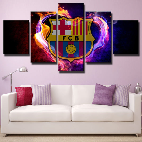 Fc Barcelona Fan’S Love Canvas Wall Art