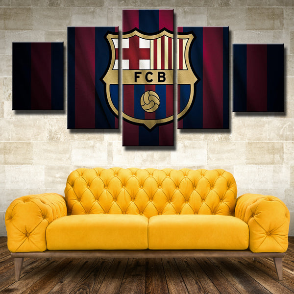 Fc Barcelona Logo Canvas Wall Art