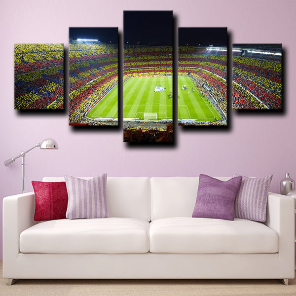 Fc Barcelona Stadium Canvas Wall Art