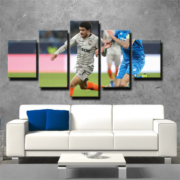 Midfielder Taison Taison Barcellos Freda Logo Canvas Wall Art