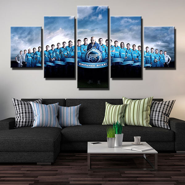 Fc Zenit Saint All Members Canvas Wall Art