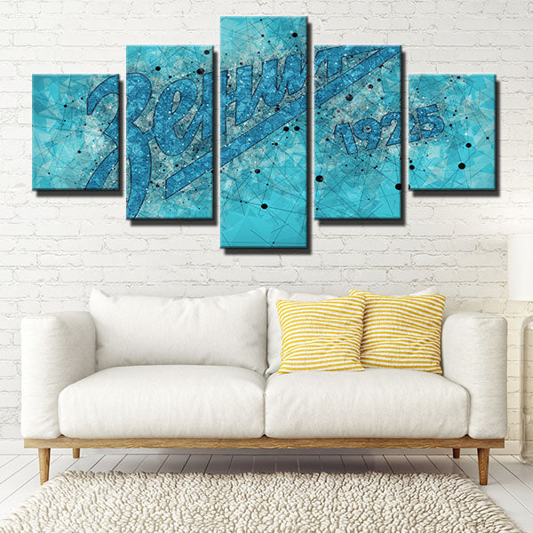 Fc Zenit Saint Bling Emblem Canvas Wall Art