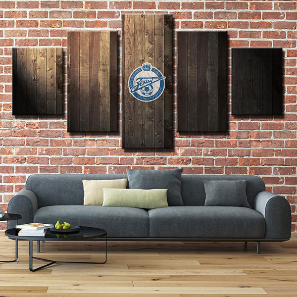 Fc Zenit Saint Wood Emblem Canvas Wall Art