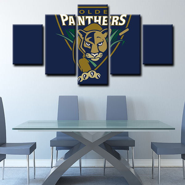 Florida Panthers Emblem Canvas Wall Art Florida Panthers Emblem Canvas Wall Art