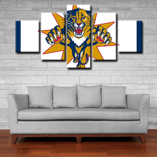 Florida Panthers Emblem Canvas Wall Art Florida Panthers Emblem Canvas Wall Art