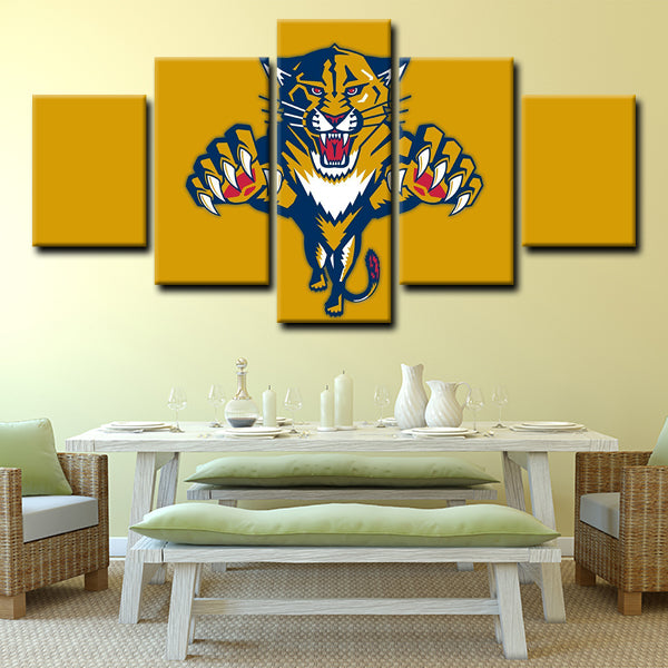 Florida Panthers Emblem Canvas Wall Art Florida Panthers Emblem Canvas Wall Art