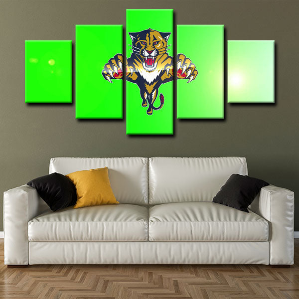 Florida Panthers Logo Canvas Wall Art Florida Panthers Logo Canvas Wall Art