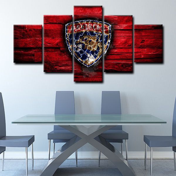 Florida Panthers Logo Canvas Wall Art