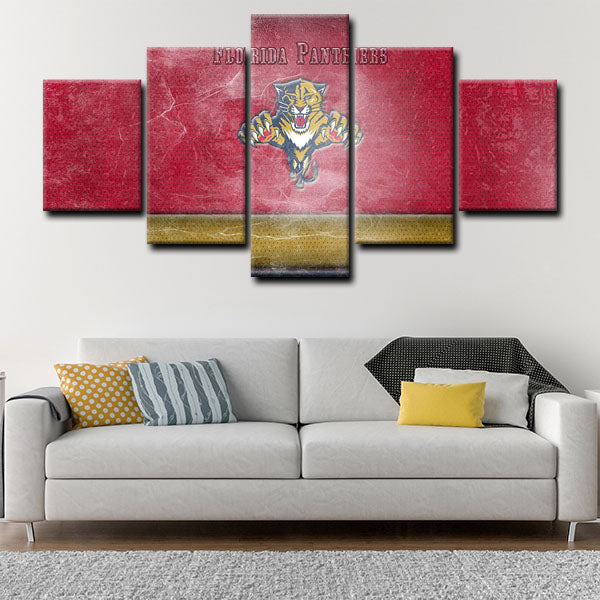 Florida Panthers Symbol Canvas Wall Art Florida Panthers Symbol Canvas Wall Art