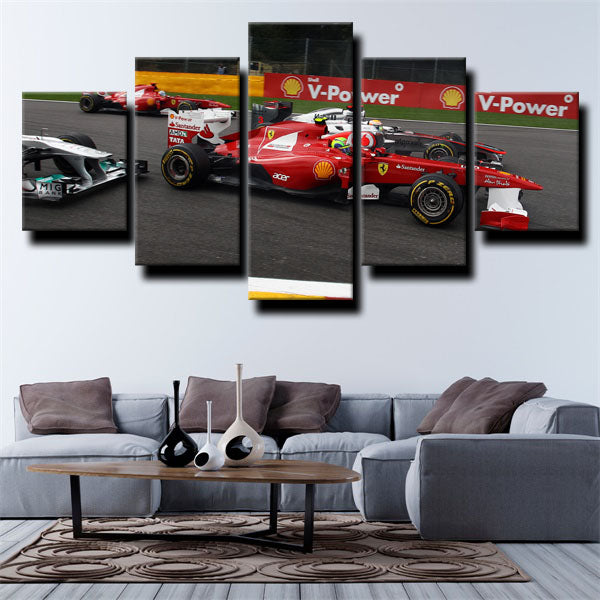 Formula 1 Car Ferrari Canvas Wall Art