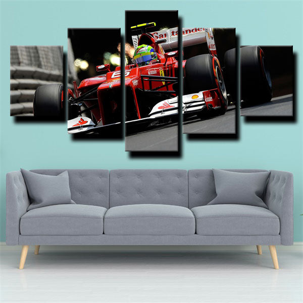 Formula 1 Car Ferrari No.6 Canvas Wall Art