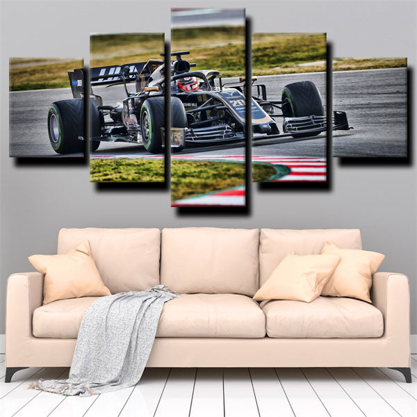Formula 1 Car Haas Vf-19 Canvas Wall Art